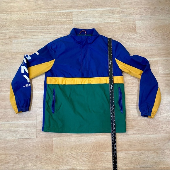 Tommy Jeans Jacket Men’s S Blue Green Yellow Color-Block 1985 Anorak Sports Coat - Picture 6 of 12